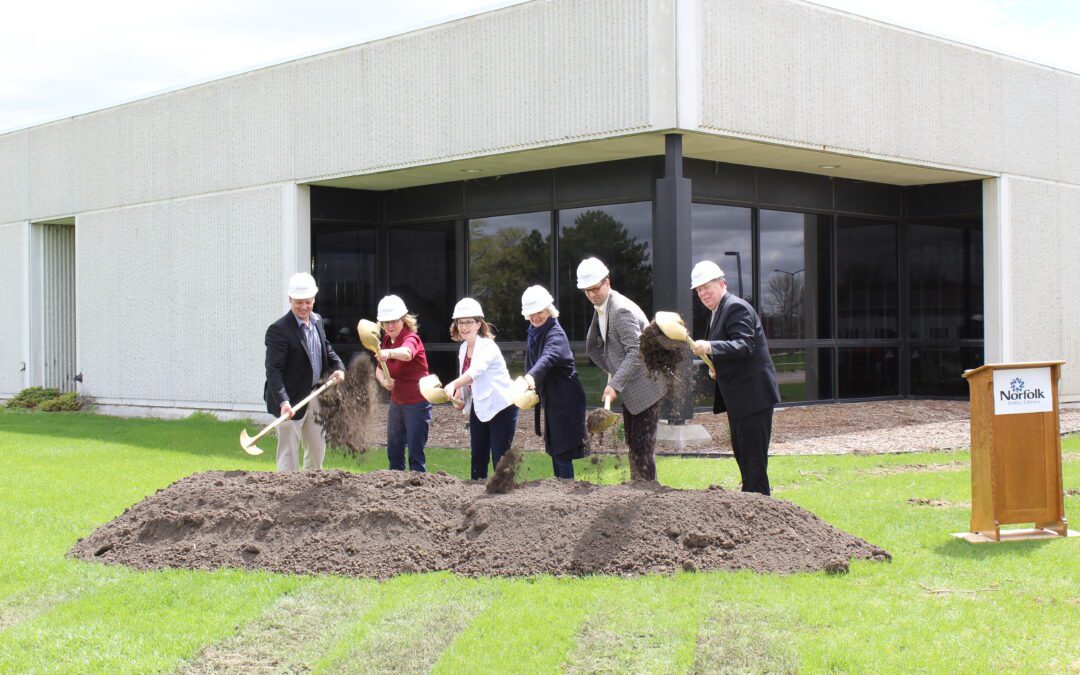Groundbreaking at Norfolk Public Library