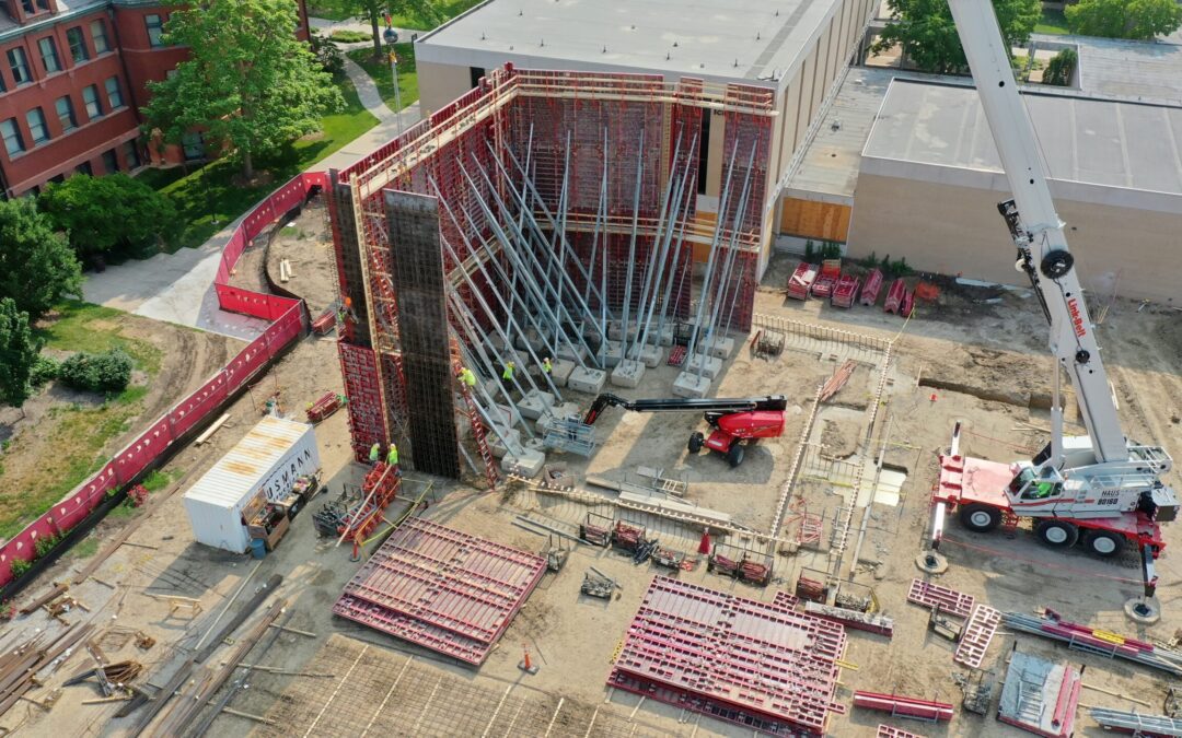 Unique Concrete Pour Techniques Used for UNL Westbrook Music Hall Project
