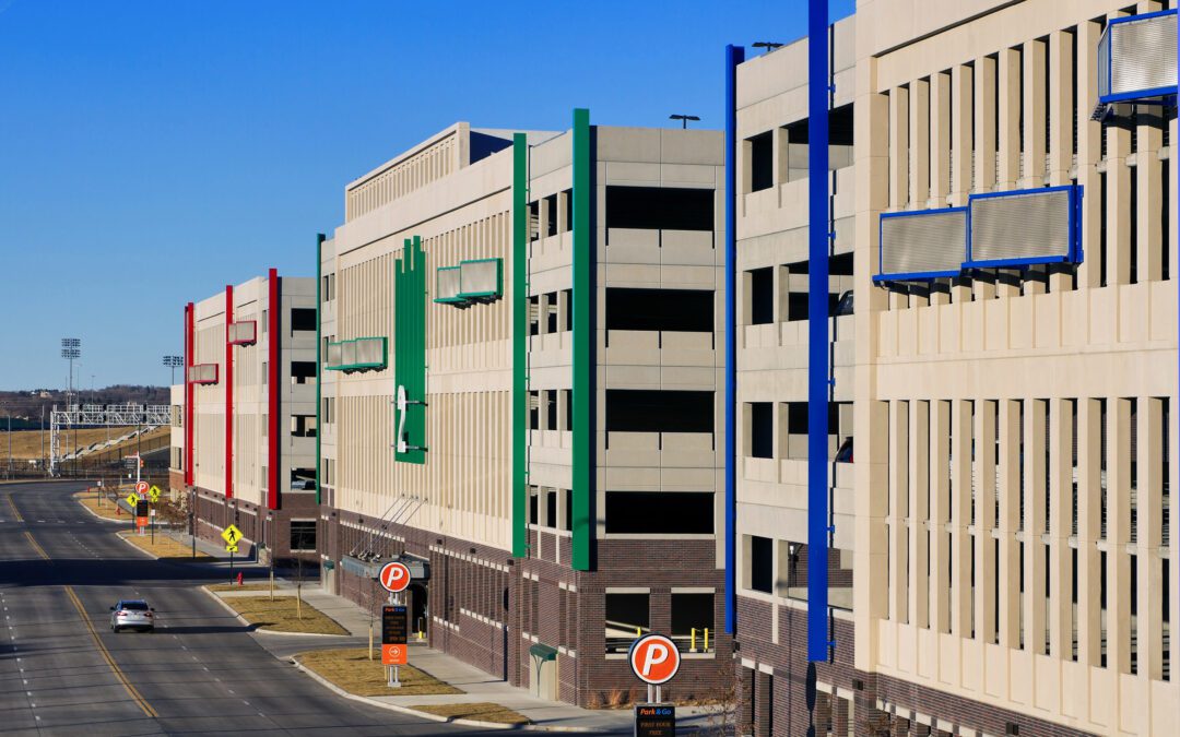 City of Lincoln Parking Garage Blue 3